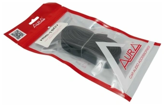 Термоусадка Aura HSB-1507 15 мм, 10 м катушка, чёрная