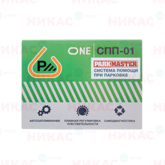 Парктроник ParkMaster 4 врезных черных датчика с разъемом, индикатор "ONE" (EOL)