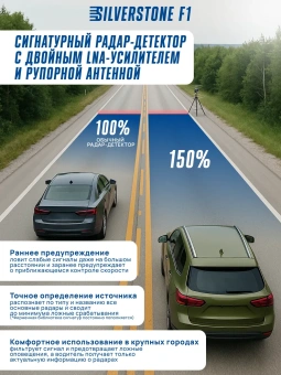 Видеорегистратор с радар-детектором SilverStone F1 HYBRID S-BOT PRO Wi-Fi Doppler Edition